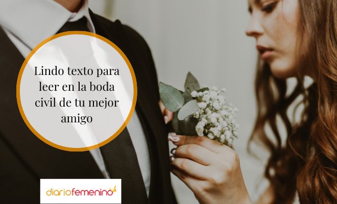 Ideas de discursos de boda para tu mejor amigo: ejemplo para una boda civil