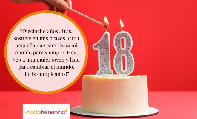 Mensajes de 18 cumpleaños para dedicar a tu hija