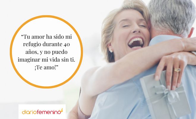 Bodas de rubí: frases para celebrar 40 años junto a mi esposa