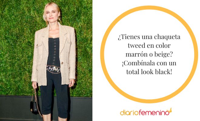 Cómo combinar una chaqueta de tweed en color marrón