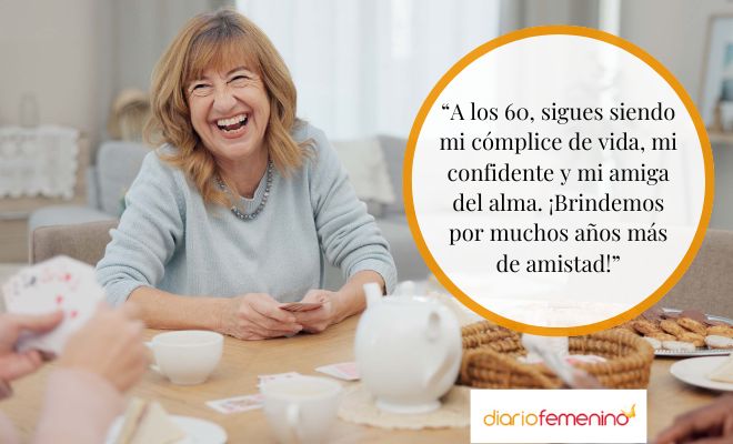 Mensajes de 60 cumpleaños para una amiga muy bonitos