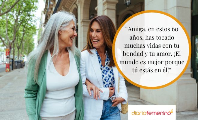 Saludos de 60 cumpleaños para tu amiga