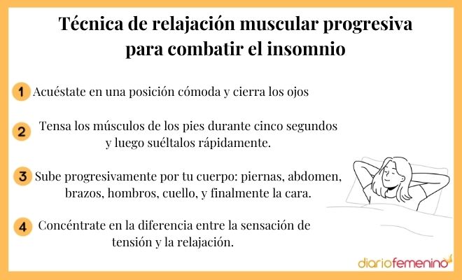 Paso a paso para realizar la técnica de relajación muscular progresiva para dormir bien