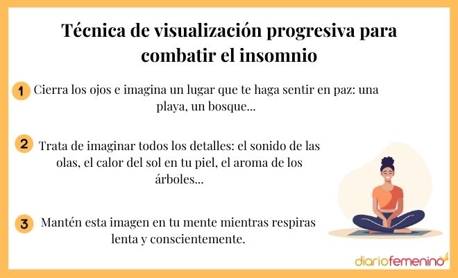 ¿Qué es la visualización progresiva y cómo ayuda a combatir el insomnio?