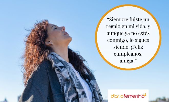 Bonitas frases de cumpleaños para una amiga fallecida