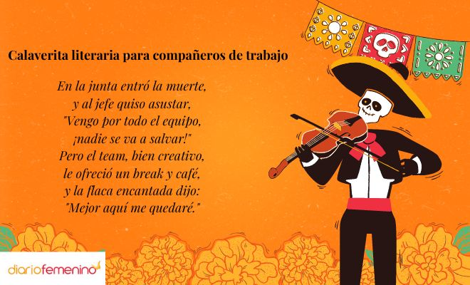 Calaverita literaria para compañeros de trabajo