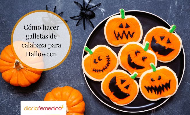 Receta de galletas de calabaza para Halloween