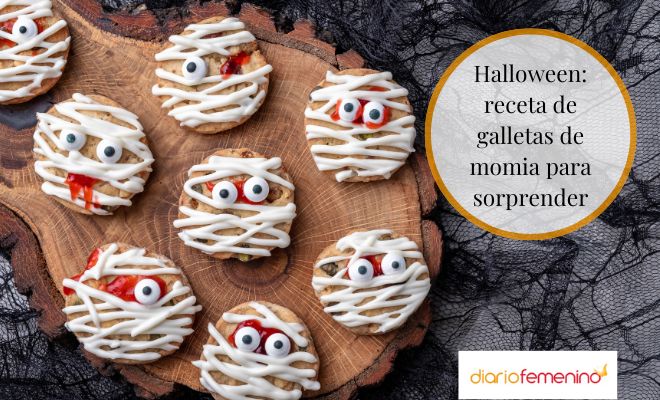 Receta de galletas de momia para Halloween