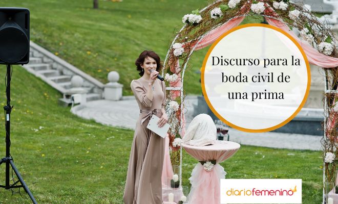 Discurso de boda para una prima si se casa por lo civil