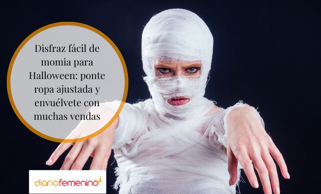 Disfraz de momia para Halloween