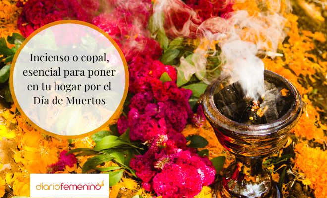 Adornos con incienso para el Día de Muertos