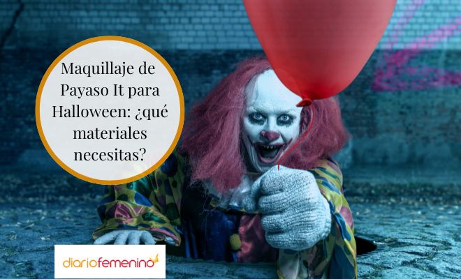 El material que necesitas para un maquillaje del payaso de It