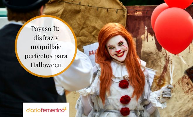 Maquillaje del payaso de It para Halloween