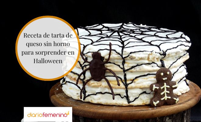 Receta de tarta de queso para Halloween