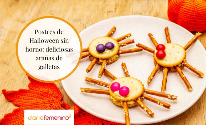 Rica receta de galletas de araña para Halloween