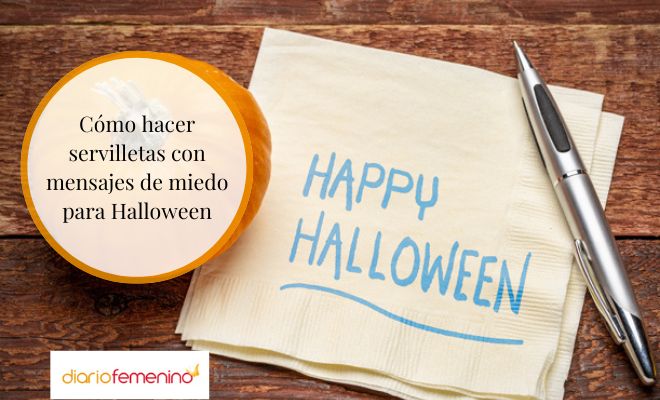 Cómo hacer portavasos o servilletas DIY para Halloween