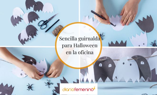 Elabora una guirnalda para tu oficina en Halloween