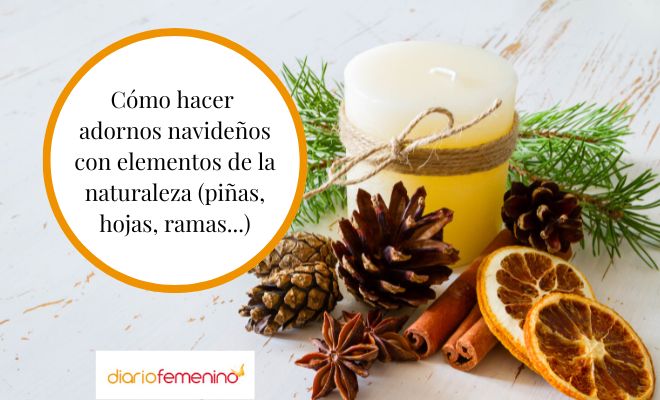 Ideas de decoración de Navidad rústica inspiradas en la naturaleza