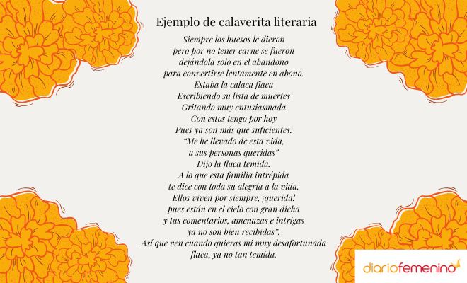 Ejemplos de calaveritas literarias