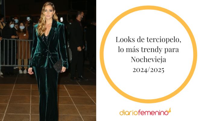 Las prendas de terciopelo y encaje son tendencia en Nochevieja 2024/2025