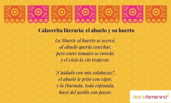 Hermosa calaverita literaria para un abuelo