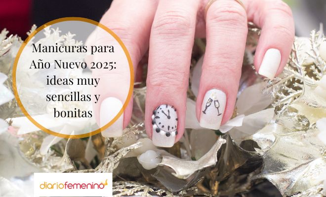 Cómo pintarte las uñas en Año Nuevo 2025