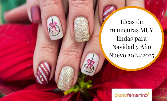 Los mejores diseños de manicuras para Navidad y Nochevieja 2024/2025
