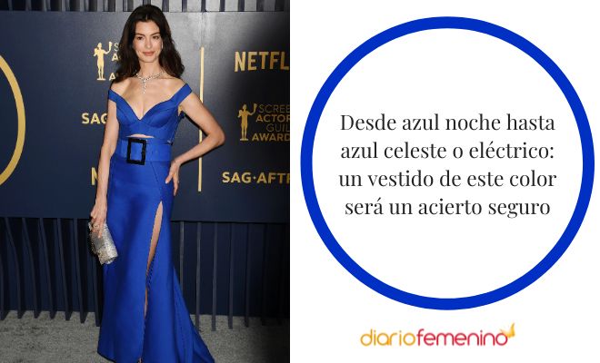 Consejos para combinar un vestido de color azul