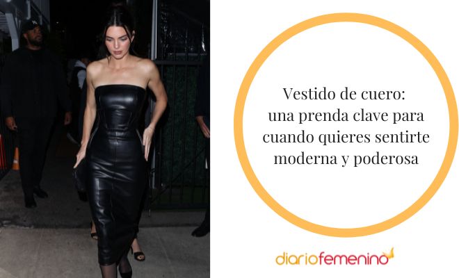 ¿Cómo combinar un vestido de cuero?