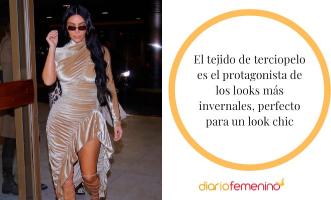 Cómo combinar vestidos de terciopelo