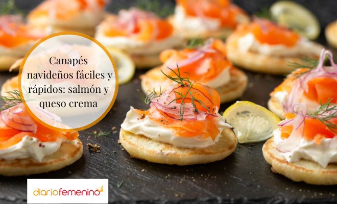 Ideas de canapés navideños fáciles