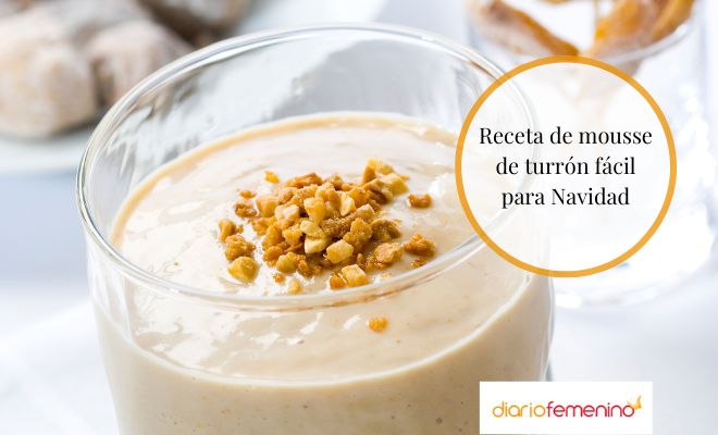 Cómo hacer mousse de turrón fácil para Navidad