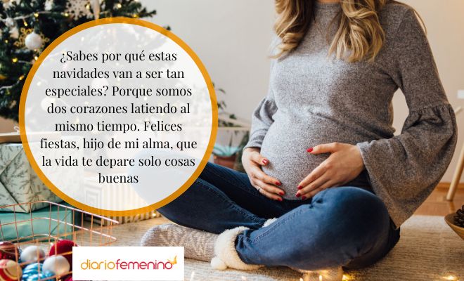 Frases navideñas para un bebé que está en camino