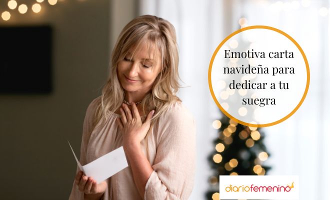 Linda carta de Navidad para tu suegra