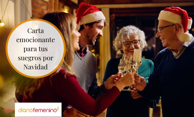 Carta para tus dos suegros por Navidad