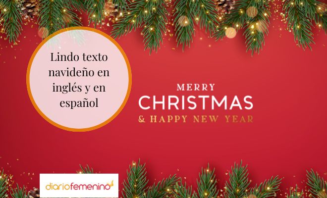 Carta de Navidad en inglés corta para añadir a un regalo