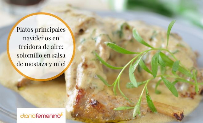 Cómo hacer solomillo en salsa de mostaza y miel para Navidad en airfryer