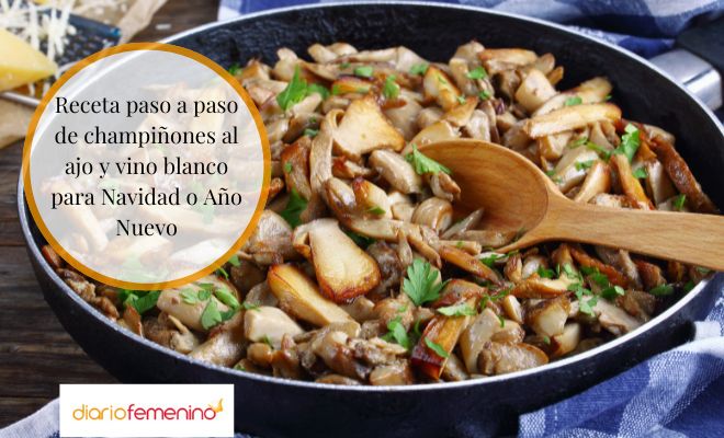 Receta de champiñones en freidora de aire para Navidad