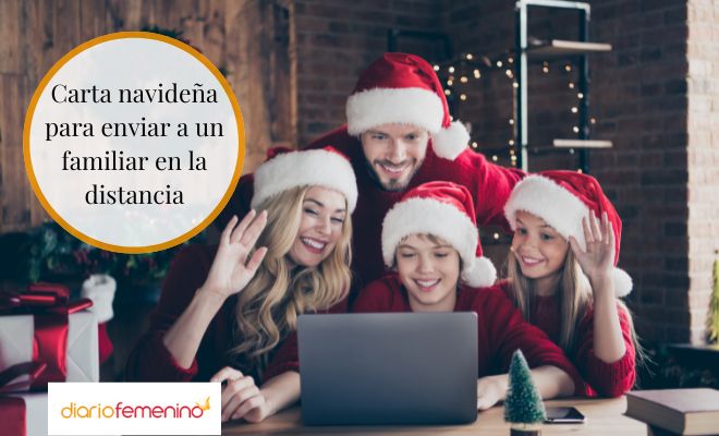 Carta navideña para enviar a tu familia que vive lejos