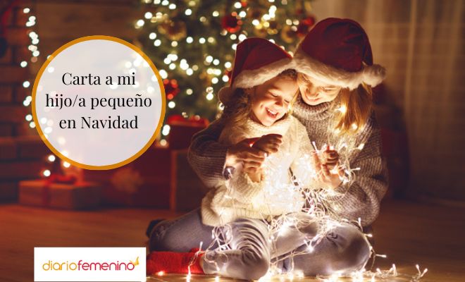Carta de Navidad para mi hijo o hija pequeño o pequeña