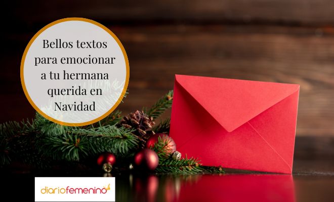 Bellas cartas navideñas para una hermana