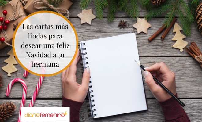 Ejemplos de cartas de Navidad para tu hermana