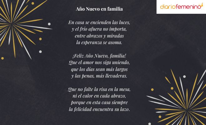 Lindo poema de Año Nuevo para la familia
