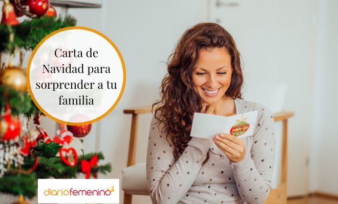 Carta de amor navideña para una persona de tu familia
