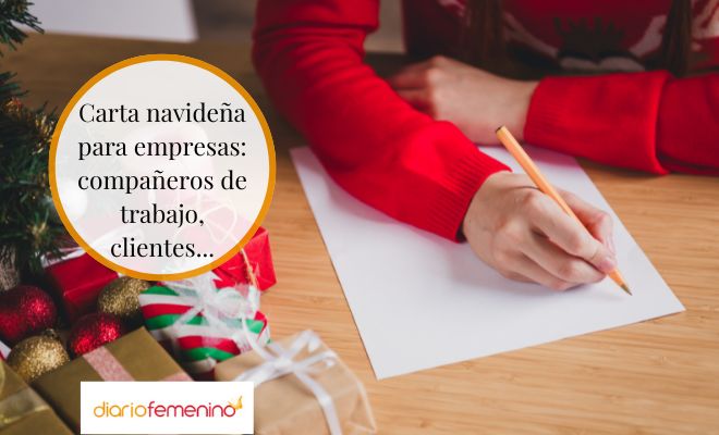 Bonita carta de Navidad para un compañero/a de trabajo