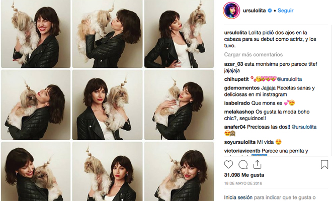 Lolita es la cachorrita de Úrsula Corberó