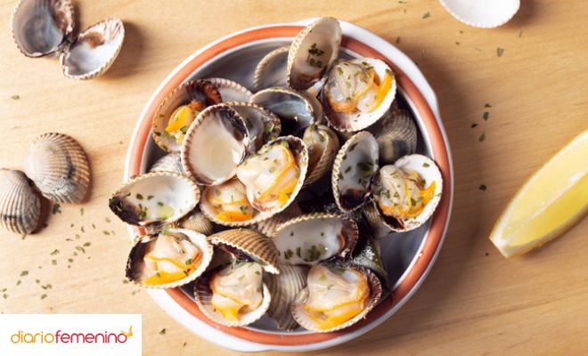 Berberechos al vapor para Navidad