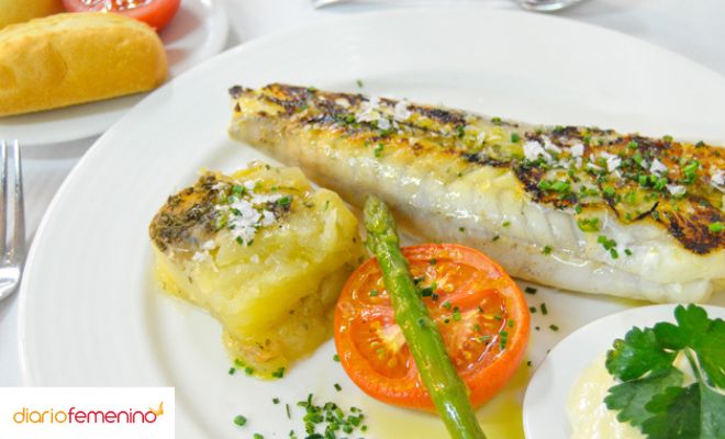 Rape con patatas para Navidad