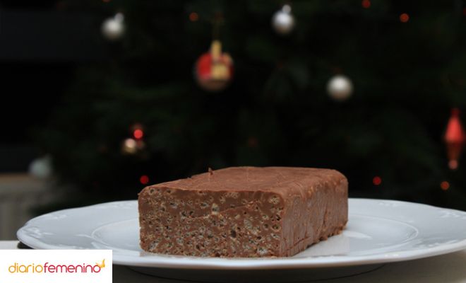 Receta de turrón de chocolate