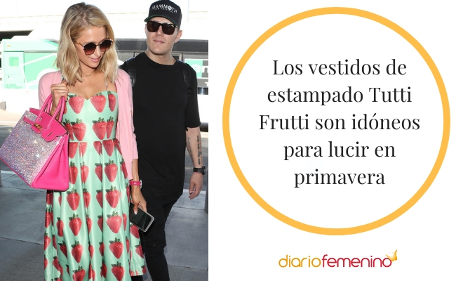 El estampado Tutti Frutti es perfecto para llevar en vestidos